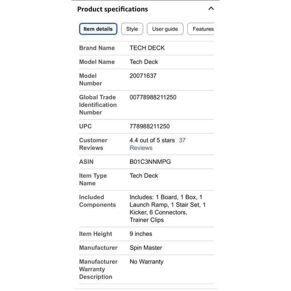 Tech Deck Starter Kit - Ramp Set with Board and Trainer Clips New Unopened - Picture 6 of 7